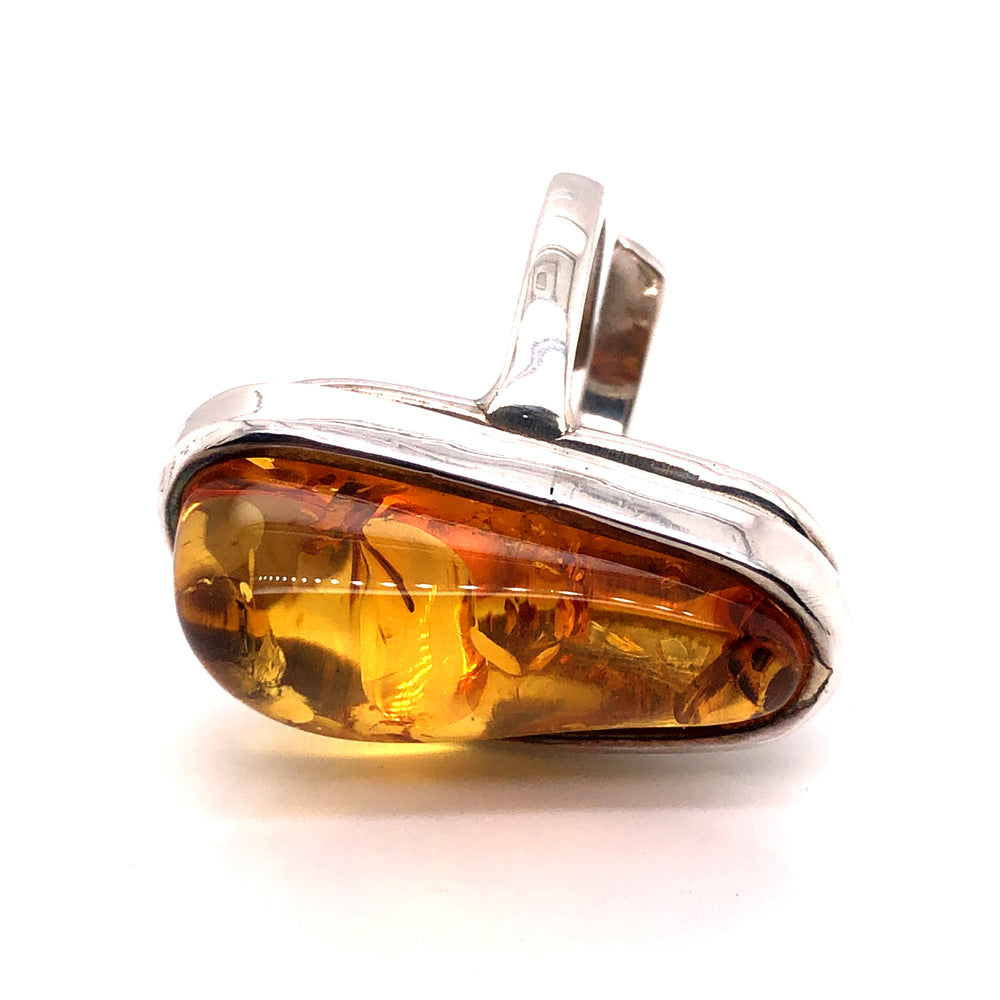 SS Amber Ring