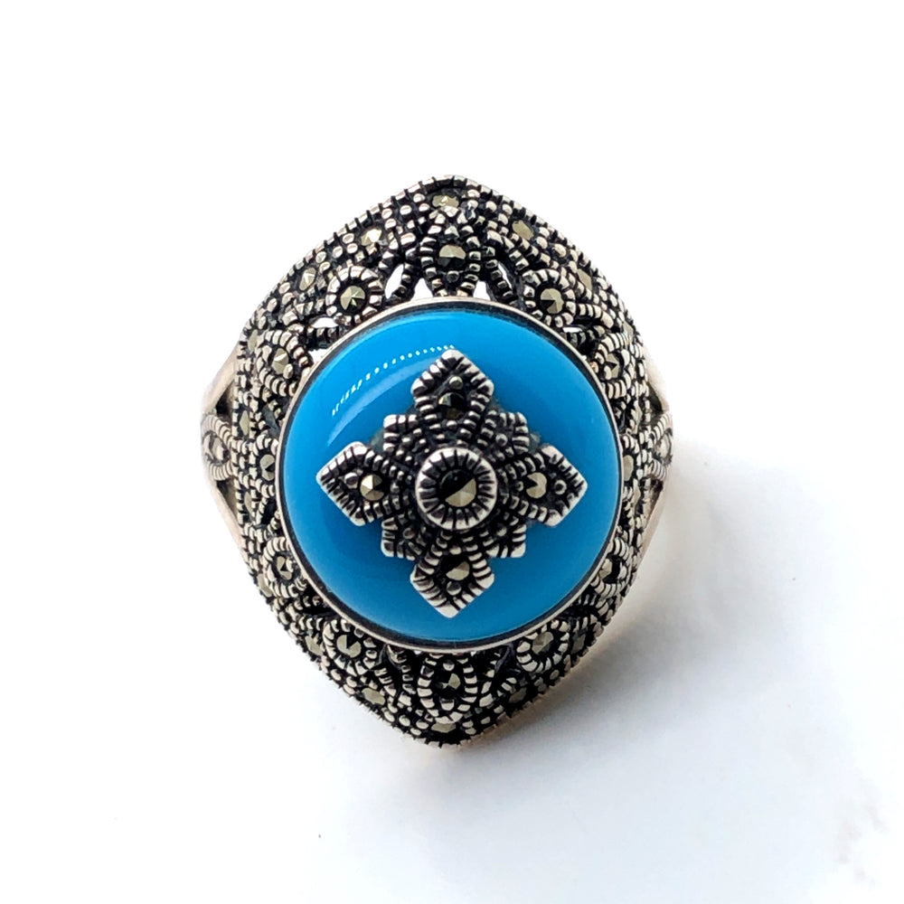 SS Marc & Turquoise Ring