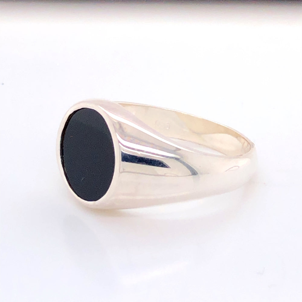 SS Onyx Ring