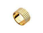 Najo Gold Raya Wide Band Ring Size Medium