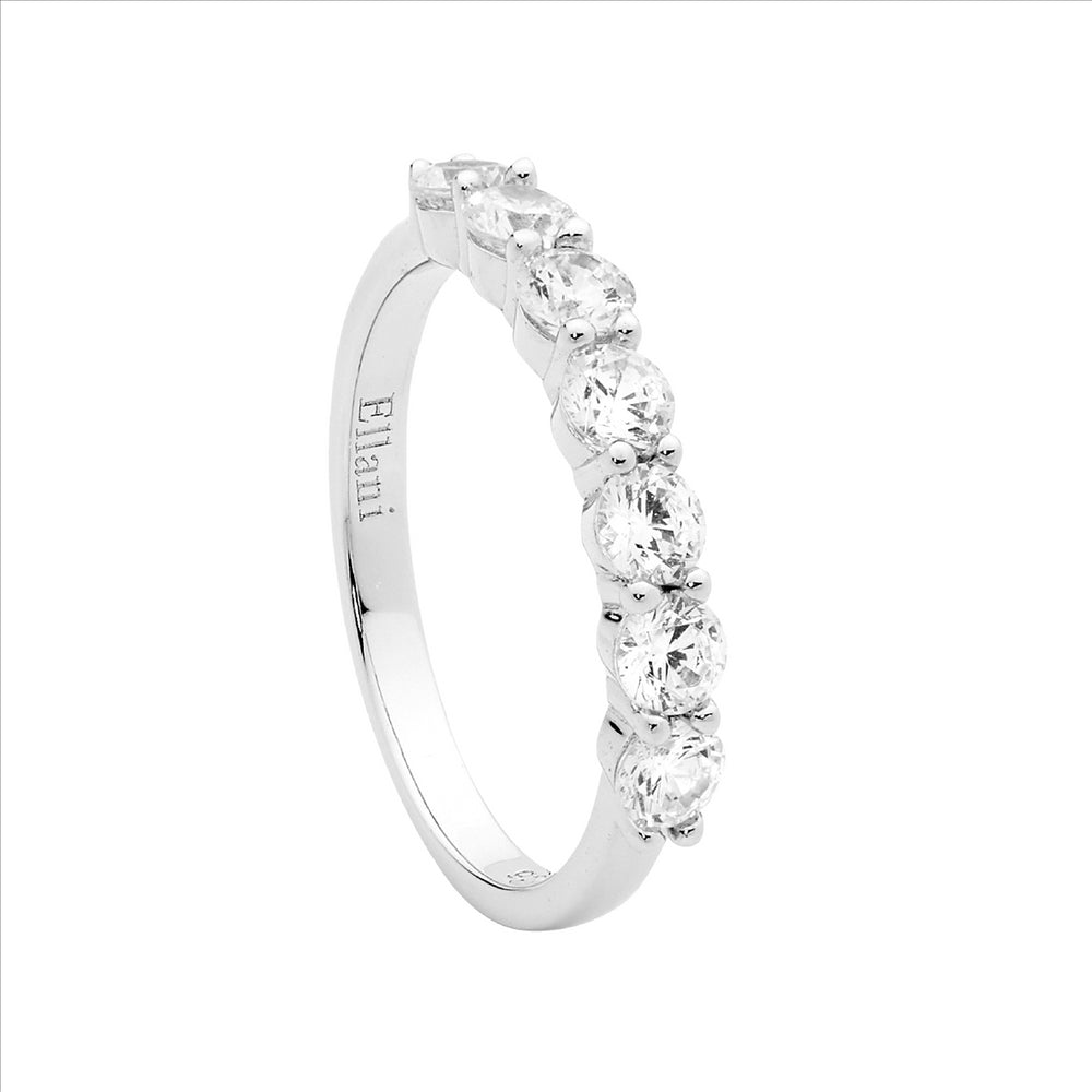 SS Wh Cz Ring