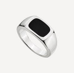 Najo Men Expedition Silver Black Onyx Ring Size 11