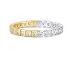 Ania Haie Two-Tone Melodic Poet Square and Circle Bezel Ring Size 56