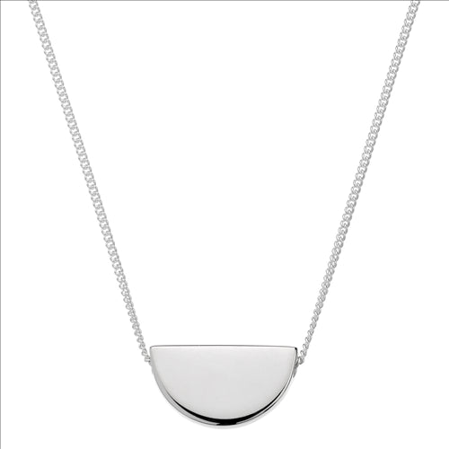 Sterling Silver Semi Circle Slide & Chain