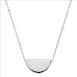Sterling Silver Semi Circle Slide & Chain