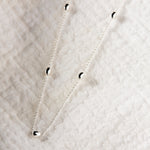 Sterling Silver Oval Beads Necklace