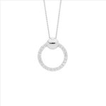 SS CZ Circle Pendant
