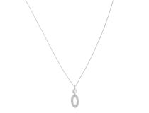 SS Oval Pendant On Round Box Chain