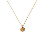SS Yellow Gold Plated Disc on Box Chain