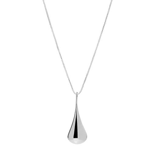 SS Reardrop Pendant & Chain