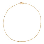 Silver Yellow Gold Plated Chain