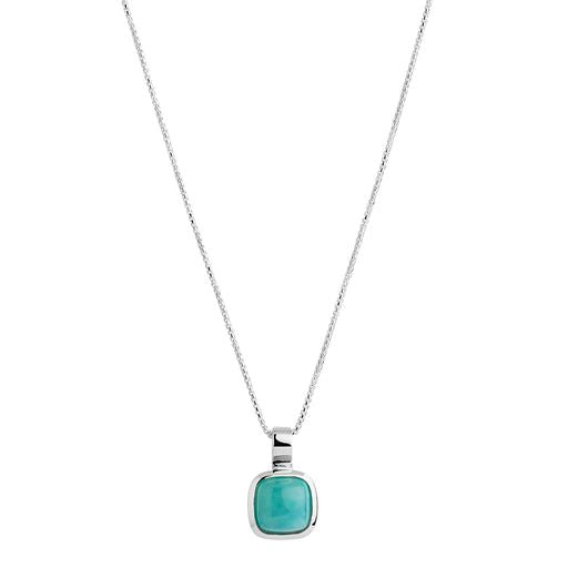 SS Chain with Amazonite Pendant