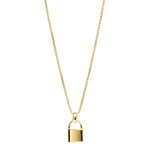 Najo Gold Love Lock Pendant Necklace