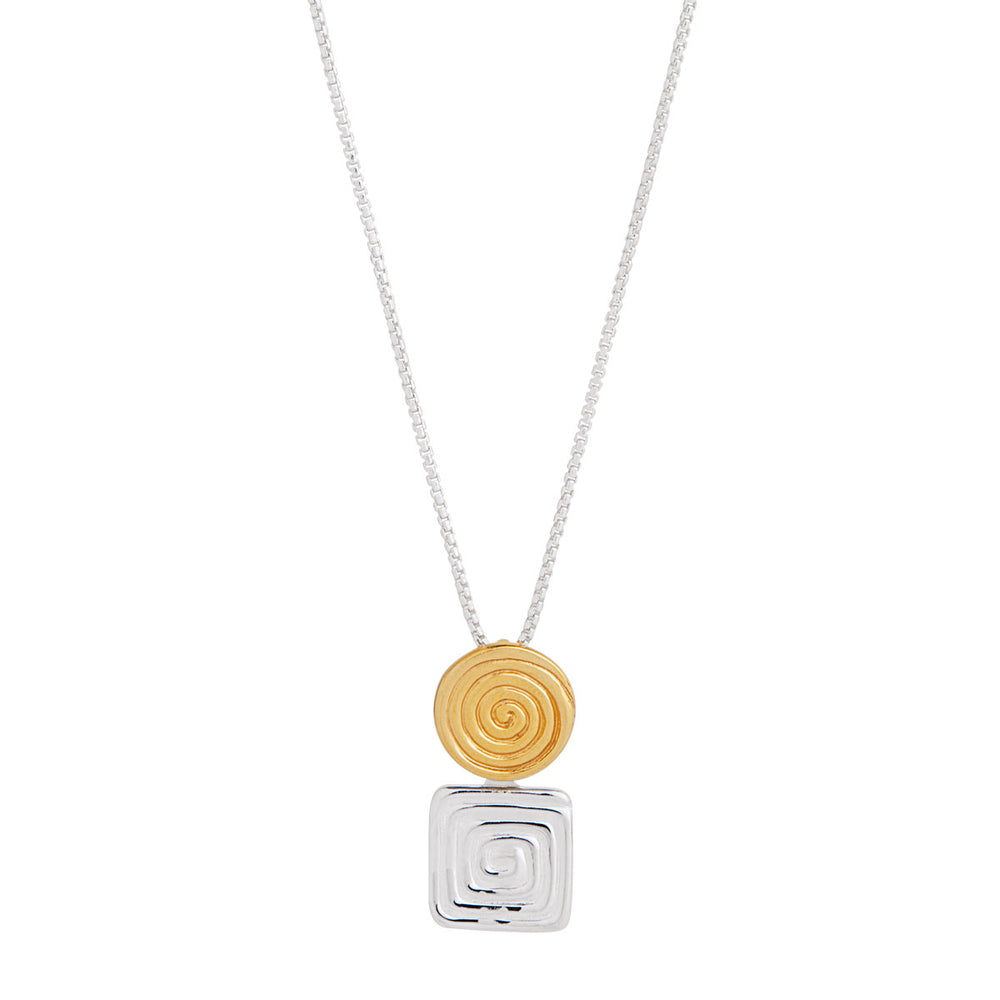 Najo Two-Tone Labyrinthe Pendant