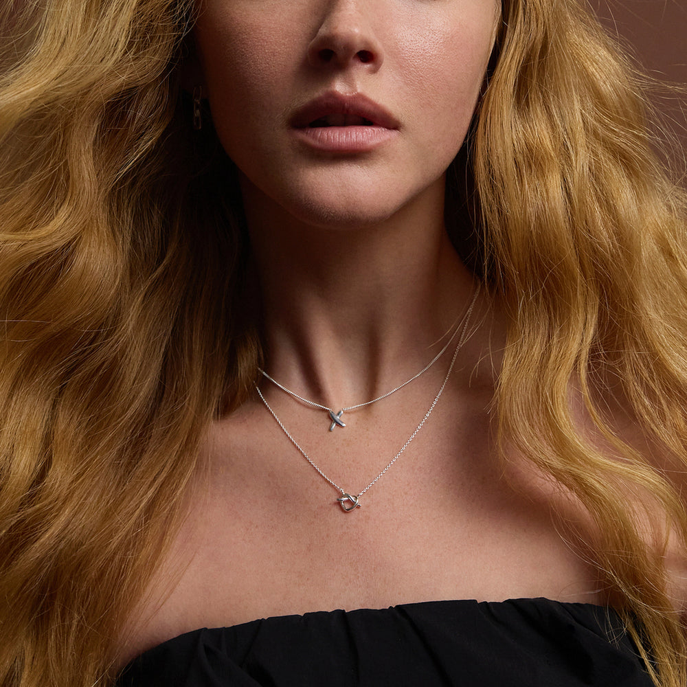 Najo Silver Bisous Necklace
