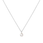 Ania Haie Silver Miss Dainty Pearl 45cm + 5cm Ext Pendant Necklace