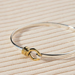 SS Bangle with Tumbaga Loop