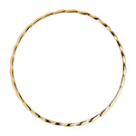 SS Gold Plated Twist Bangle