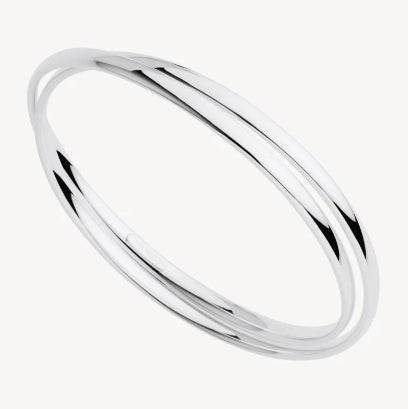 Najo Silver Duet Bangle