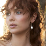 Najo Silver Weeping Woman Drop Earrings
