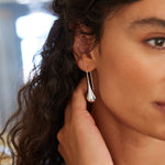 Najo Silver Weeping Woman Drop Earrings
