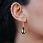 Najo Rose Gold Weeping Woman Drop Earrings