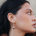 Najo Rose Gold Weeping Woman Drop Earrings