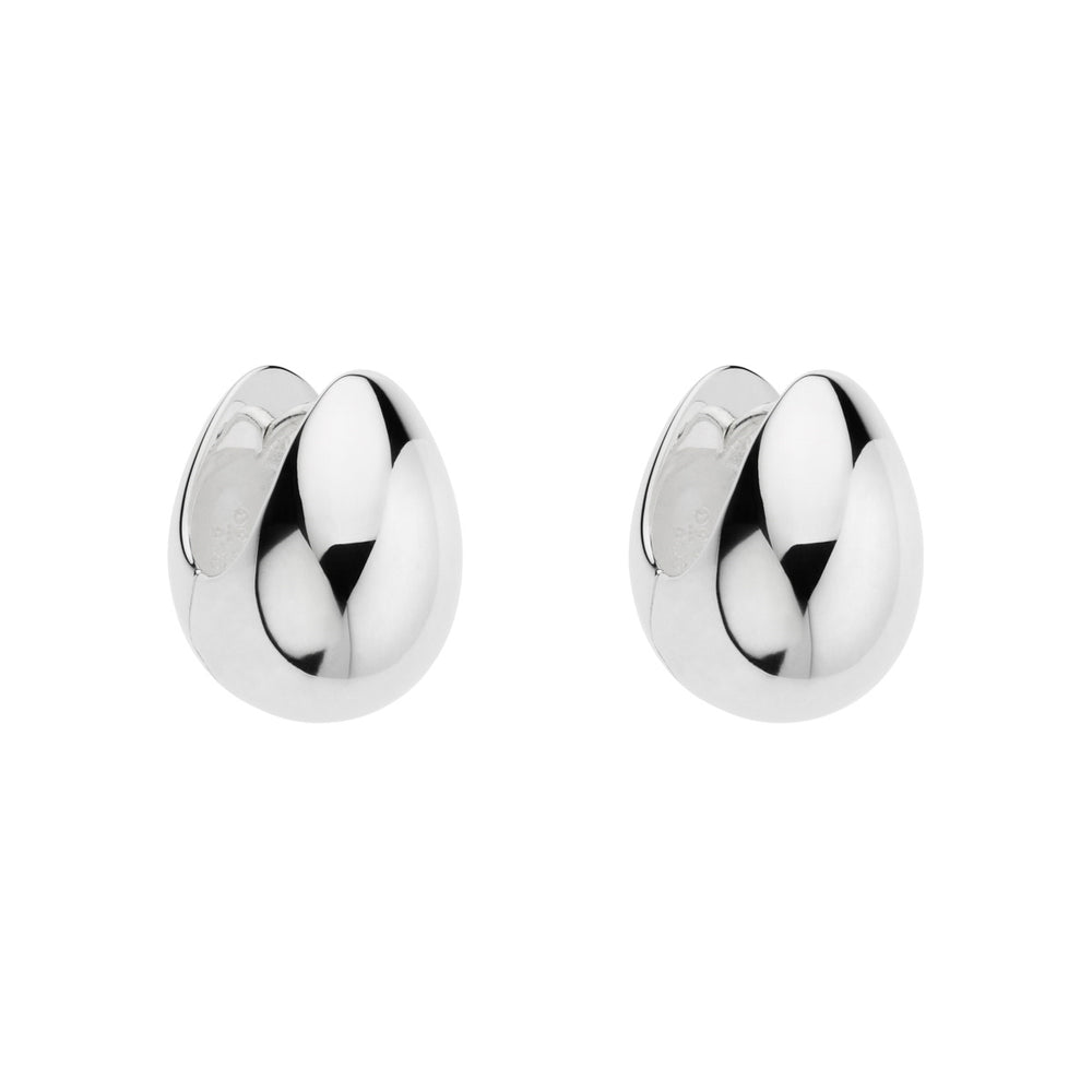 Najo Silver Mode Huggie Earrings