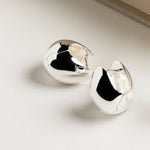 Najo Silver Mode Huggie Earrings