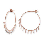 Sterling Silver Rose Gold Plated Earrings