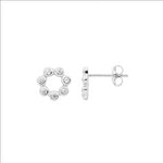 Sterling Silver Circle Stud Earrings
