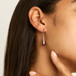 SS RG Plated Teardrop Earrings