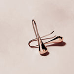 SS RG Plated Teardrop Earrings