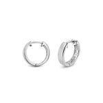 Silver Round 8mm Hoop Earrings