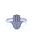 SS Hamsa Hand Ring