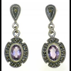 SS Amethyst Earrings
