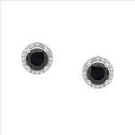 Ellani Silver Cubic Zirconia 7mm Stud Earrings