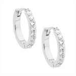SS CZ Hoop Earring