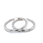 Silver Thin 45mm Hoop Earrings