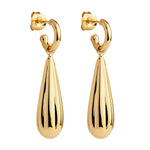 SS Yellow Gold Plated Drop Earring