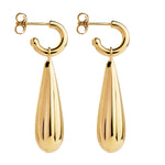 SS Yellow Gold Plated Drop Earring