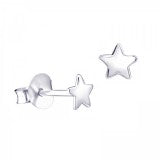 Silver Star 5mm Stud Earrings