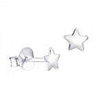 Silver Star 5mm Stud Earrings