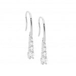 SS CZ Drop Earrings