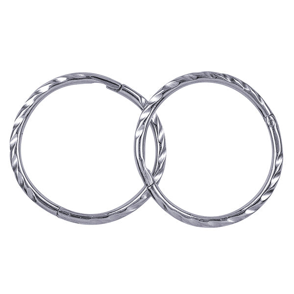 Silver Twist 8mm Sleeper Earrings