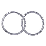 Silver Twist 8mm Sleeper Earrings