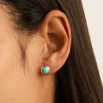Najo Silver Husk Stud Earrings