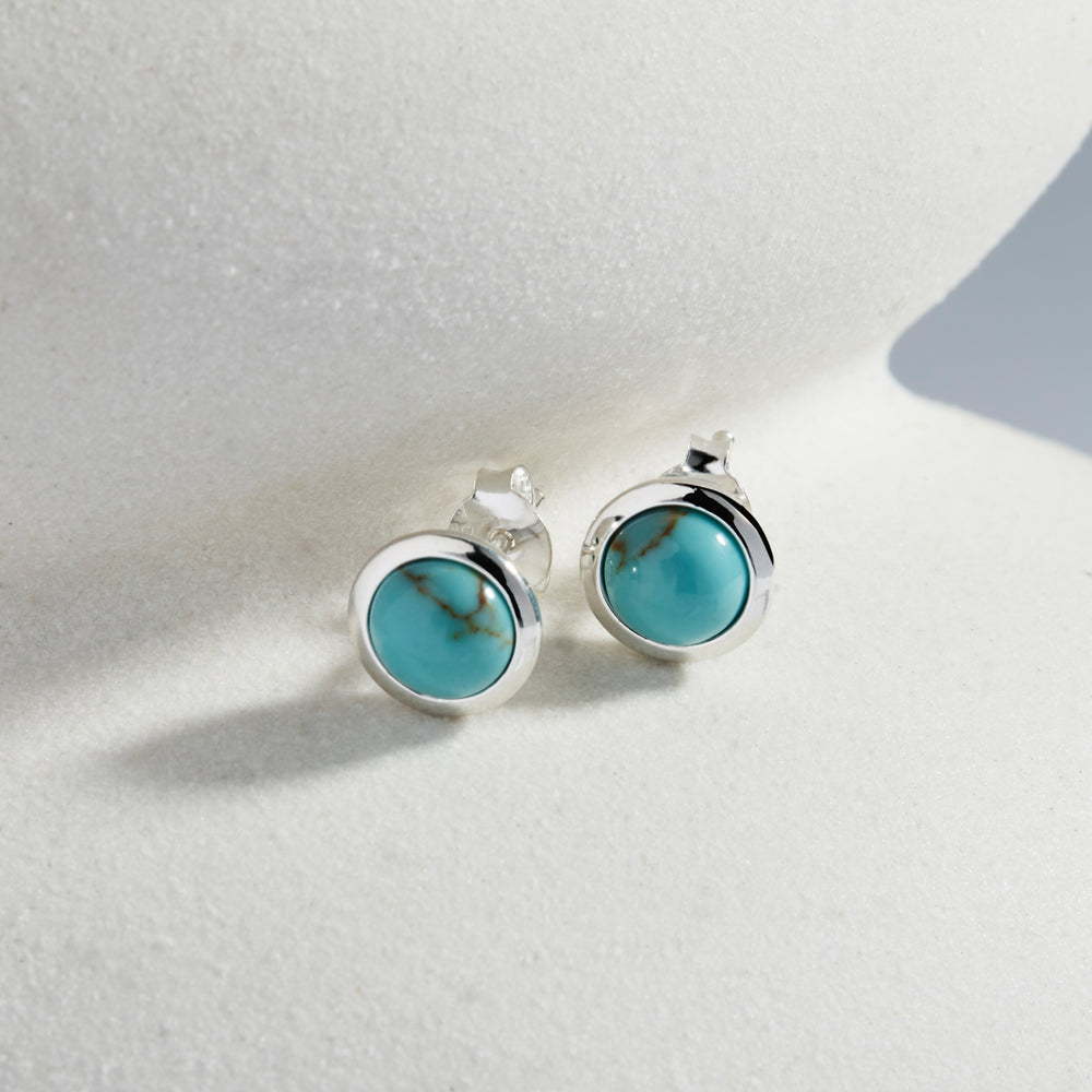 Najo Silver Husk Stud Earrings