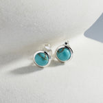 Najo Silver Husk Stud Earrings