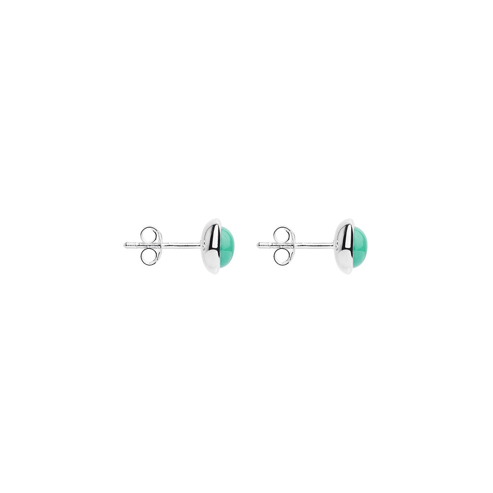 Najo Silver Husk Stud Earrings